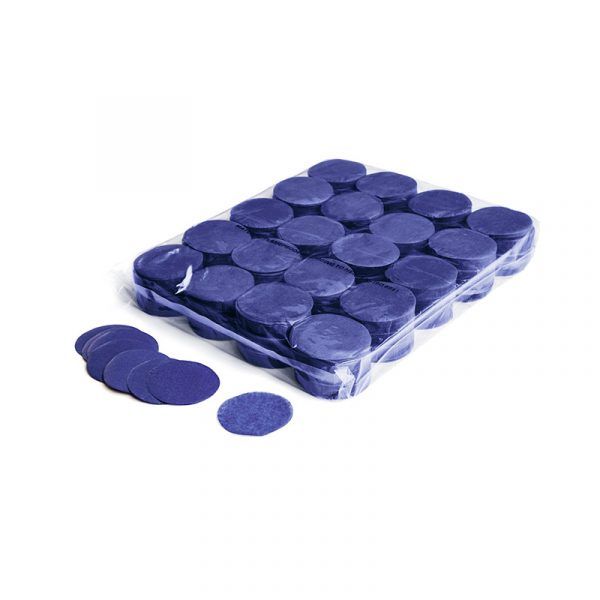 Confetti rondjes donkerblauw papier 1kg