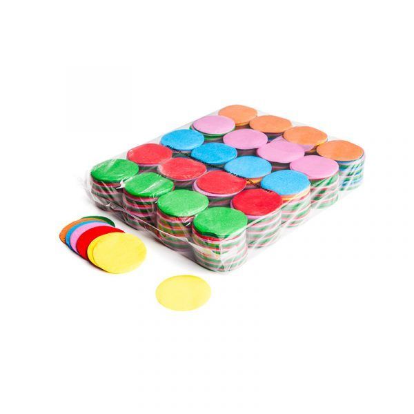 Confetti rondjes multicolor papier 1KG