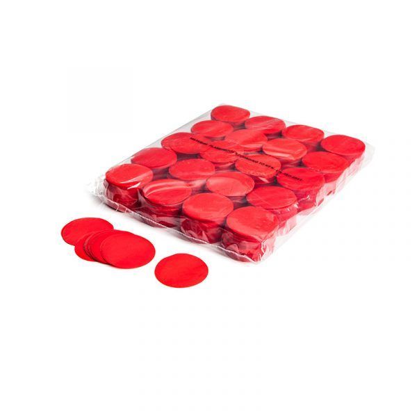 Confetti rondjes rood papier 1kg