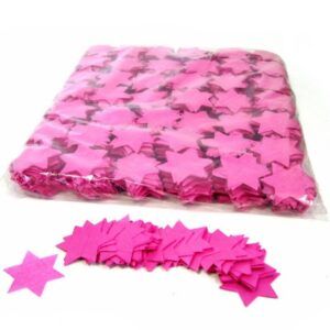 CON03PK – Confetti sterren roze papier 1kg