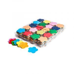 CON06MC – Confetti bloemetjes multicolor papier 1kg
