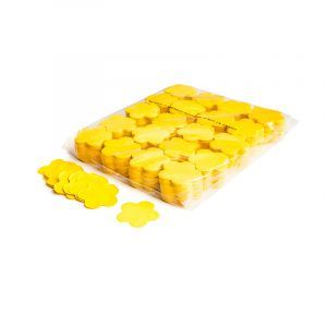 CON06YL – Confetti bloemetjes geel papier 1kg