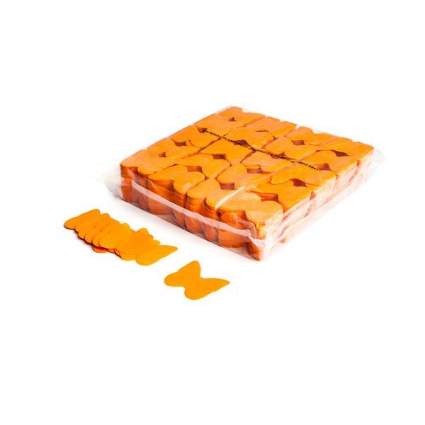Confetti vlinders oranje papier 1kg