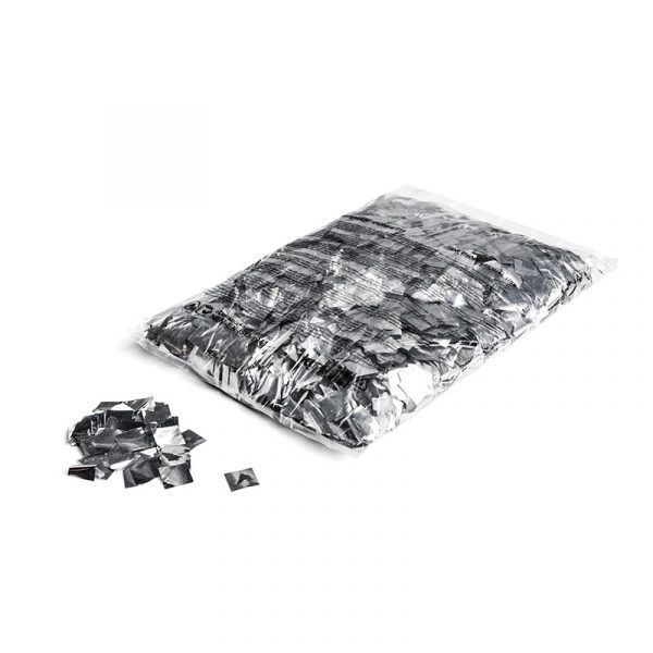 Confetti vierkantjes zilver metallic 1kg