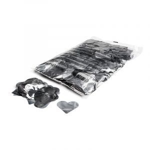 CON15SL – Confetti hartjes zilver metallic 1kg