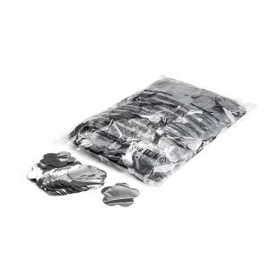 CON16SL – Confetti bloemetjes zilver metallic 1kg