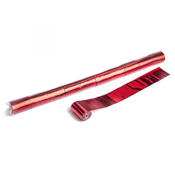 Streamer rood metallic 20m x 50mm
